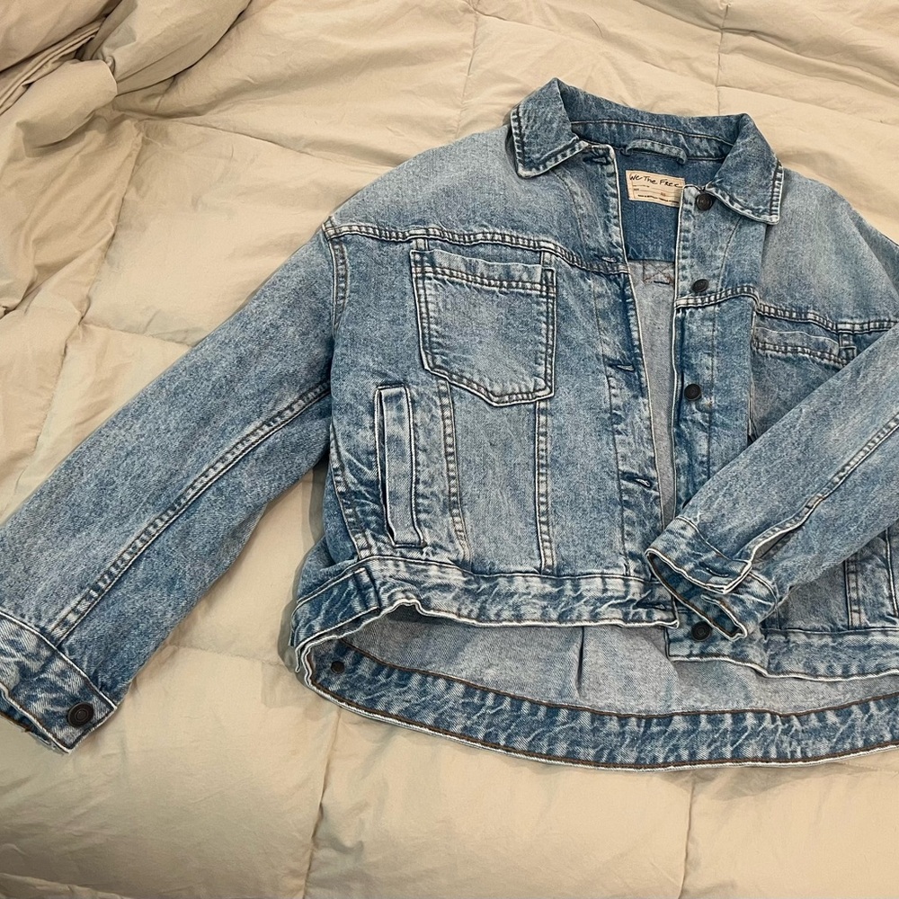 We The Free Light Blue Jean Jacket